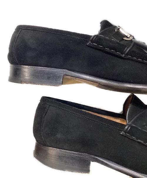 ENZO BONAFE（エンツォボナフェ）ENZO BONAFE (エンツォボナフェ) スエード Bit Loafer ブラック サイズ:7の古着・服飾アイテム
