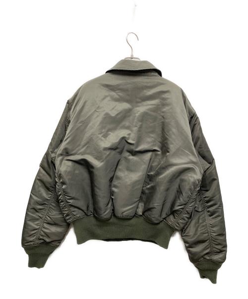 ALPHA（アルファ）ALPHA (アルファ) CWU-45/P ナイロン ヘビーツイル フライトジャケット カーキ サイズ:Lの古着・服飾アイテム