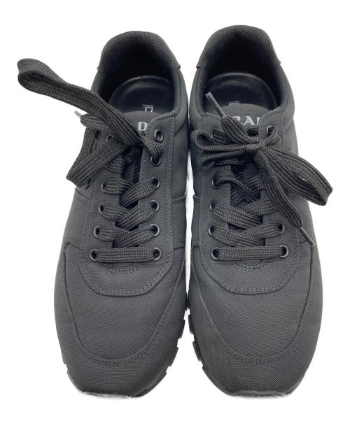 PRADA（プラダ）PRADA (プラダ) RE-NYLON ローカットスニーカー ブラック サイズ:SIZE 7 1/2の古着・服飾アイテム