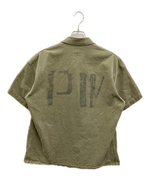 BOWWOW（バウワウ）BOWWOW (バウワウ) PE P-41 HBT SS JK AGED カーキ サイズ:Mの古着・服飾アイテム