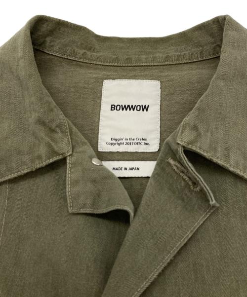 BOWWOW（バウワウ）BOWWOW (バウワウ) PE P-41 HBT SS JK AGED カーキ サイズ:Mの古着・服飾アイテム