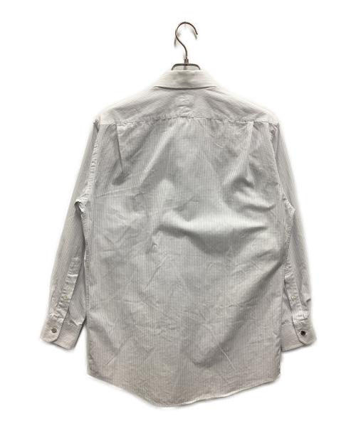 HERMES（エルメス）HERMES (エルメス) 袖セリエボタンチェックシャツ ホワイト×ブルー サイズ:SIZE 15 1/2の古着・服飾アイテム