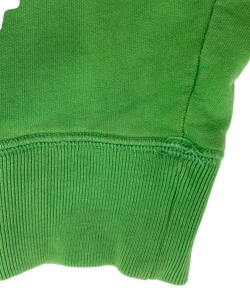 stussy（ステューシー）stussy (ステューシー) スカルクロスボーンプリントジップアップパーカー グリーン サイズ:Lの古着・服飾アイテム