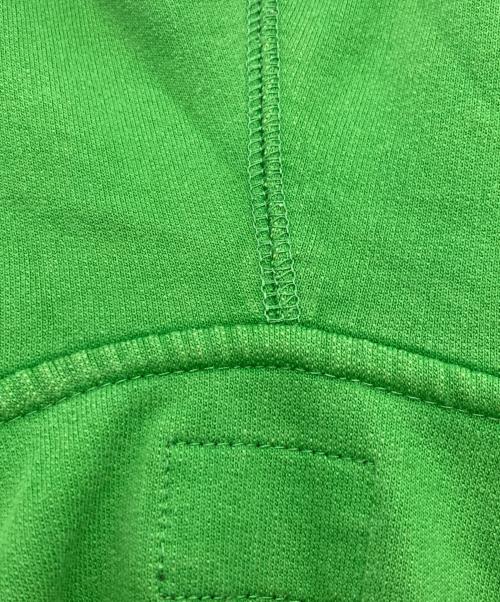 stussy（ステューシー）stussy (ステューシー) スカルクロスボーンプリントジップアップパーカー グリーン サイズ:Lの古着・服飾アイテム