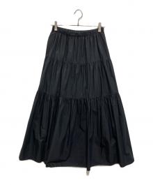 theory（セオリー）の古着「Tech Lawn Tier Maxi SKT」｜ブラック