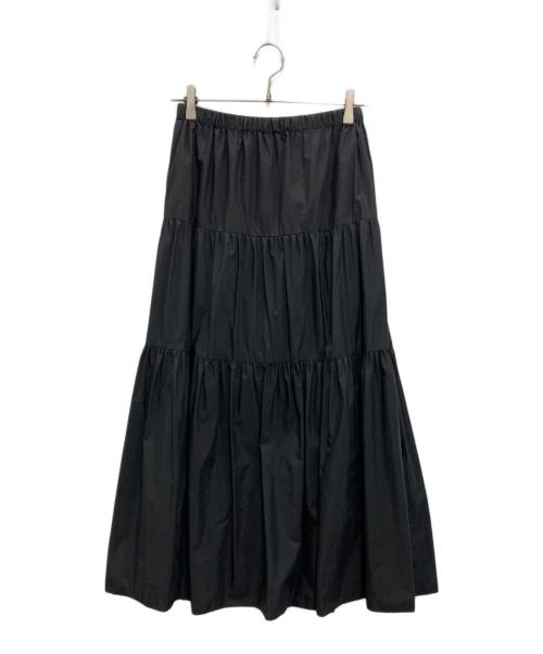 theory（セオリー）theory (セオリー) Tech Lawn Tier Maxi SKT ブラック サイズ:Sの古着・服飾アイテム