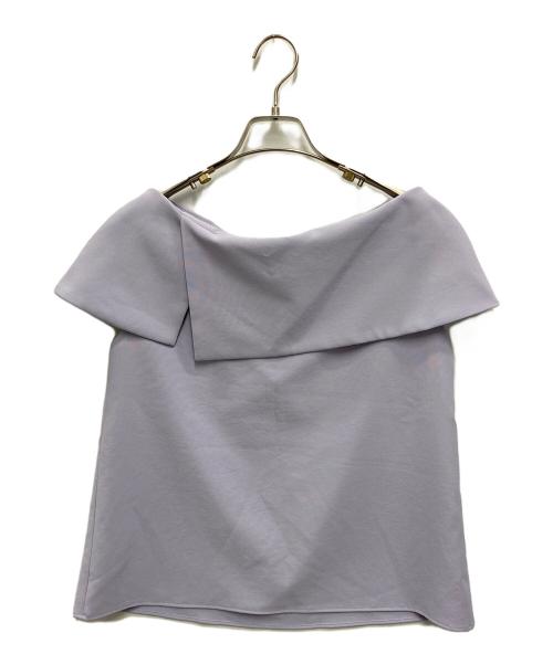 Noble（ノーブル）Noble (ノーブル) ケープブラウス パープル サイズ:FREEの古着・服飾アイテム