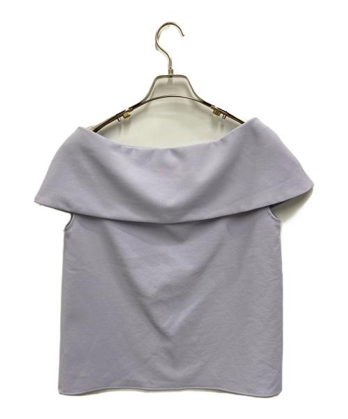 Noble（ノーブル）Noble (ノーブル) ケープブラウス パープル サイズ:FREEの古着・服飾アイテム