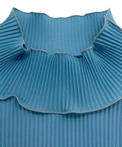 kotohayokozawa（コトハヨコザワ）kotohayokozawa (コトハヨコザワ) プリーツデザインワンピース ブルー サイズ:FREEの古着・服飾アイテム