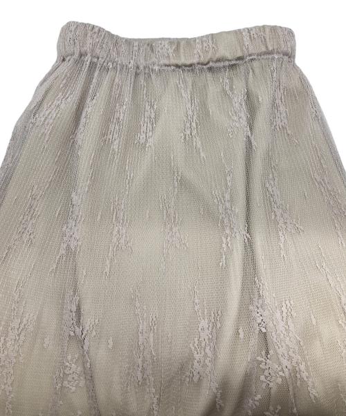 IENA（イエナ）IENA (イエナ) トリミングレーススカート ベージュ サイズ:Freeの古着・服飾アイテム
