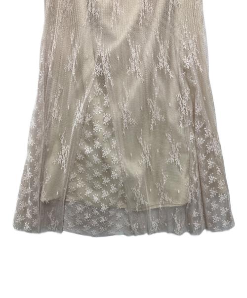 IENA（イエナ）IENA (イエナ) トリミングレーススカート ベージュ サイズ:Freeの古着・服飾アイテム
