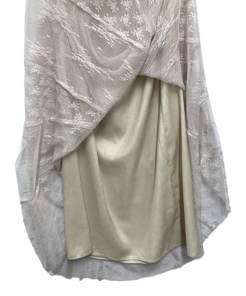 IENA（イエナ）IENA (イエナ) トリミングレーススカート ベージュ サイズ:Freeの古着・服飾アイテム