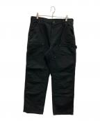 CarHarttカーハート）の古着「Double Front Washed Duck Work Pants」｜ブラック