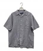 POLO RALPH LAURENポロ・ラルフローレン）の古着「リネンコットン半袖シャツ」｜ネイビー