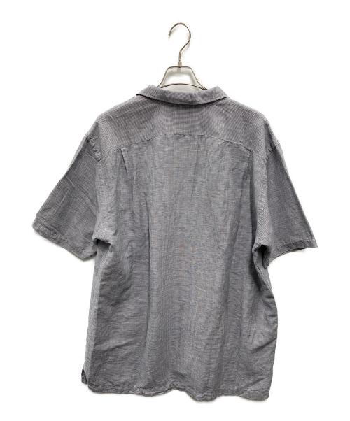 POLO RALPH LAUREN（ポロ・ラルフローレン）POLO RALPH LAUREN (ポロ・ラルフローレン) リネンコットン半袖シャツ ネイビー サイズ:LTの古着・服飾アイテム