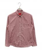 SUPREMEシュプリーム）の古着「ギンガムチェックシャツ」｜レッド