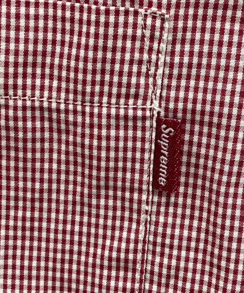 SUPREME（シュプリーム）Supreme (シュプリーム) ギンガムチェックシャツ レッド サイズ:Sの古着・服飾アイテム