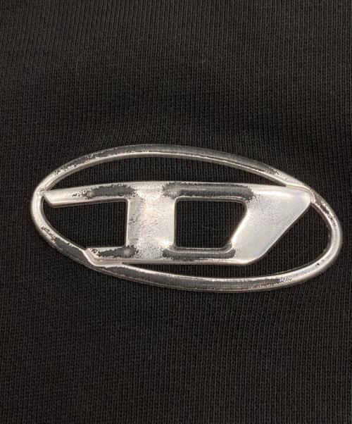 DIESEL（ディーゼル）DIESEL (ディーゼル) ロゴジップアップスウェット ブラック サイズ:Mの古着・服飾アイテム