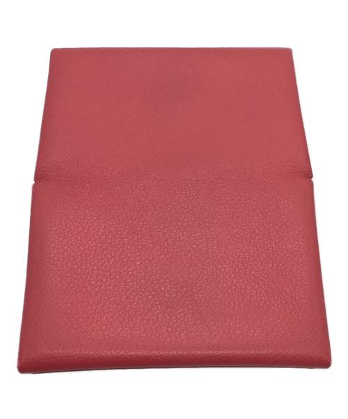 HERMES（エルメス）HERMES (エルメス) Calvi カードケース ピンクの古着・服飾アイテム