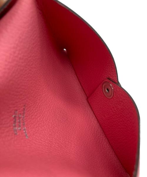 HERMES（エルメス）HERMES (エルメス) Calvi カードケース ピンクの古着・服飾アイテム