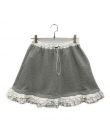 rosy monster（ロージーモンスター）の古着「hem frill skirt」｜グレー