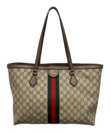 GUCCI（グッチ）の古着「ラージトートバッグ」｜グレー