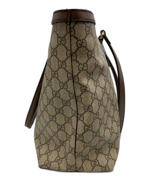 GUCCI（グッチ）GUCCI (グッチ) ラージトートバッグ グレーの古着・服飾アイテム