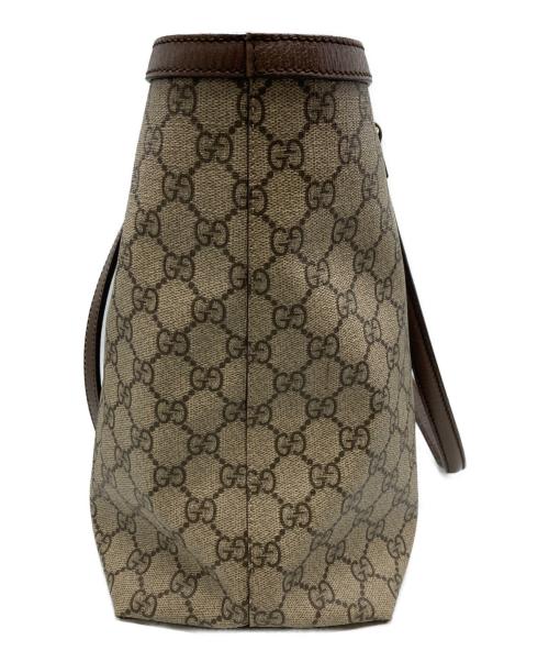 GUCCI（グッチ）GUCCI (グッチ) ラージトートバッグ グレーの古着・服飾アイテム