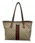 GUCCI (グッチ) ラージトートバッグ グレー：140000円