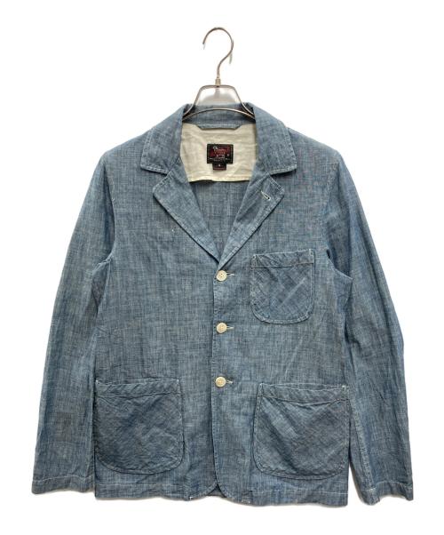 WOOLRICH（ウールリッチ）WOOLRICH (ウールリッチ) シャンブレー3Bジャsケット インディゴ サイズ:Sの古着・服飾アイテム