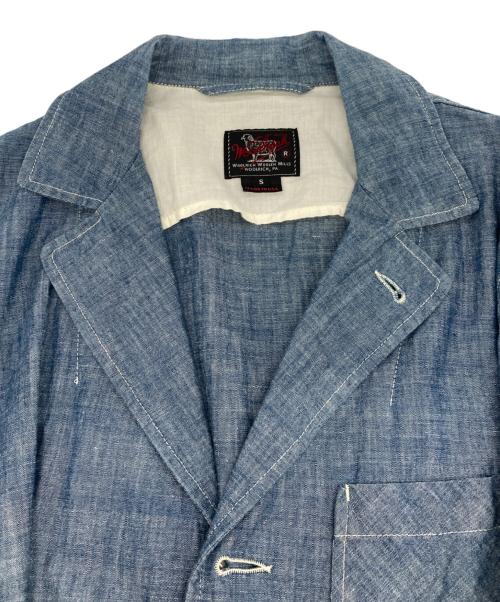 WOOLRICH（ウールリッチ）WOOLRICH (ウールリッチ) シャンブレー3Bジャsケット インディゴ サイズ:Sの古着・服飾アイテム