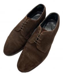CHEANEY（チーニー）の古着「スウェードストレートチップシューズ」｜ブラウン