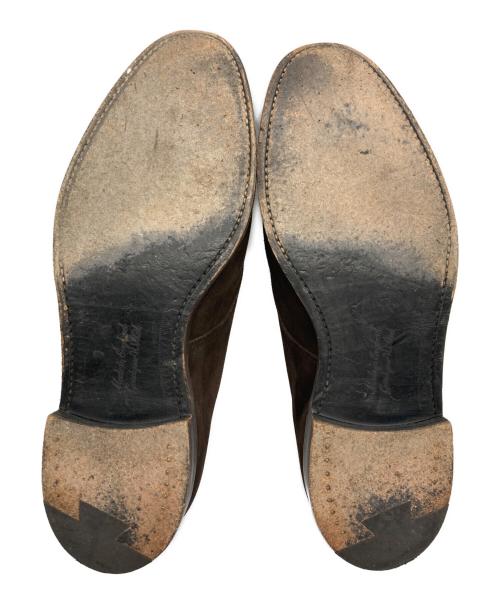 CHEANEY（チーニー）CHEANEY (チーニー) スウェードストレートチップシューズ ブラウン サイズ:8 1/2の古着・服飾アイテム