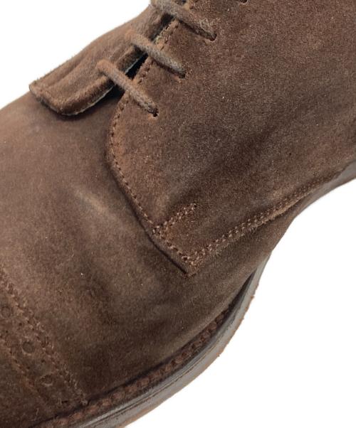 CHEANEY（チーニー）CHEANEY (チーニー) スウェードストレートチップシューズ ブラウン サイズ:8 1/2の古着・服飾アイテム