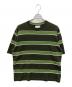 EDIFICE（エディフィス）の古着「ボーダー ニット Tシャツ」｜グリーン
