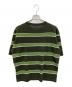 EDIFICE (エディフィス) ボーダー ニット Tシャツ グリーン サイズ:記載無し：8000円