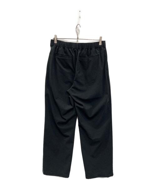 UNITED ARROWS TOKYO（ユナイテッドアローズトウキョウ）UNITED ARROWS TOKYO (ユナイテッドアローズトウキョウ) ドットエア サッカー ヘムコード 2プリーツパンツ ブラック サイズ:Mの古着・服飾アイテム