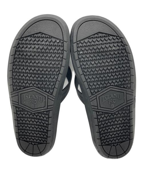 ISLAND SLIPPER（アイランドスリッパ）ISLAND SLIPPER (アイランドスリッパ) レザートングサンダル ブラック サイズ:SIZE 8の古着・服飾アイテム