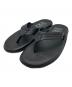 ISLAND SLIPPER（アイランドスリッパ）の古着「レザートングサンダル」｜ブラック