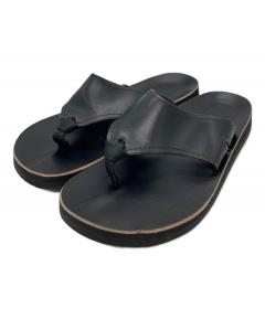中古・古着通販】FOOTWORKS (フットワークス) レザーサンダル ブラック