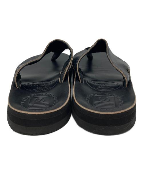 The Sandalman（ザサンダルマン）THE SANDALMAN (ザサンダルマン) レザートングサンダル ブラック サイズ:SIZE 7の古着・服飾アイテム