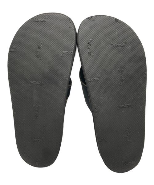 The Sandalman（ザサンダルマン）THE SANDALMAN (ザサンダルマン) レザートングサンダル ブラック サイズ:SIZE 7の古着・服飾アイテム