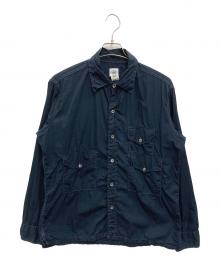 POST O'ALLS（ポストオーバーオールズ）の古着「タフタシャツジャケット」｜ネイビー