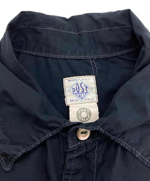 POST O'ALLS（ポストオーバーオールズ）POST O'ALLS (ポストオーバーオールズ) タフタシャツジャケット ネイビー サイズ:Lの古着・服飾アイテム