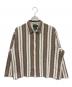 JOURNAL STANDARD relume（ジャーナルスタンダード レリューム）の古着「INDIA COTTON ウェイビー”クロシェシャツ」｜アイボリー×ブラウン