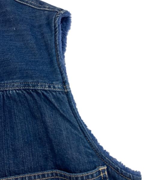 Porter Classic（ポータークラシック）Porter Classic (ポータークラシック) STEINBECK DENIM BOA VEST インディゴ サイズ:Mの古着・服飾アイテム