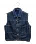 Porter Classic（ポータークラシック）の古着「STEINBECK DENIM BOA VEST」｜インディゴ
