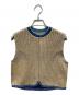 mame kurogouchi（マメクロゴウチ）の古着「Double Face Floral Detail Knitted Short Top」｜ベージュ