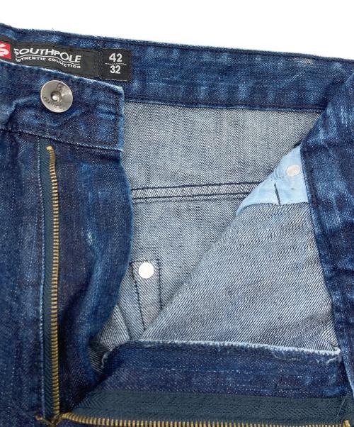 SOUTHPOLE（サウスポール）SOUTHPOLE (サウスポール) ダメージ加工デニムパンツ インディゴ サイズ:42の古着・服飾アイテム