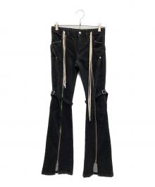 THERED THREAD（ザ・レッド・スレッド）の古着「droop denim pants」｜ブラック